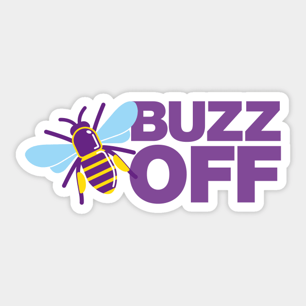 Buzz Off Sticker by Bubsart78